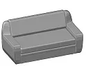 Диван трехместный
